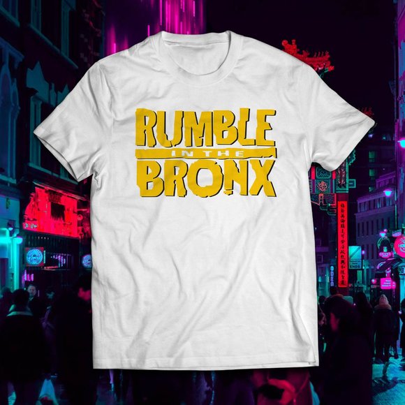 Gildan Other - Vintage Style White 90's Rumble In The Bronx Tee
